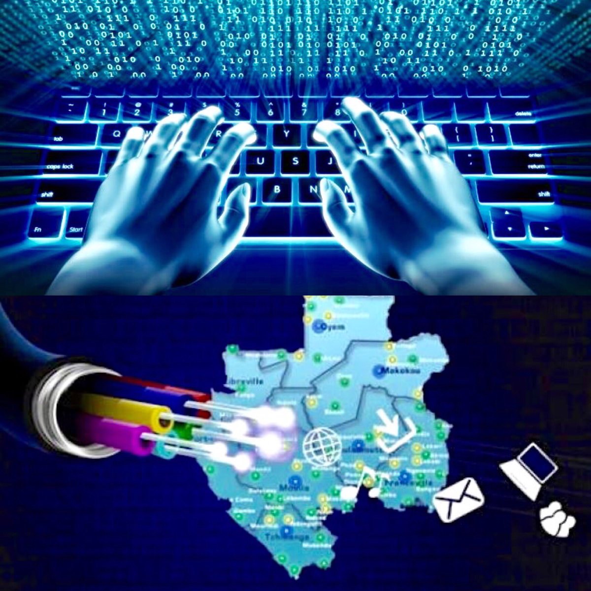GADeveloppement's tweet photo. L' ANINF a permis au Gabon d’imposer son leadership numérique en Afrique Centrale et de l’Ouest. 💚💛💙.                                    #gabon #numérique #internet #fibreoptic #Africa #ANINF #connecting #connectingpeople https://t.co/vOrtV4iPYW