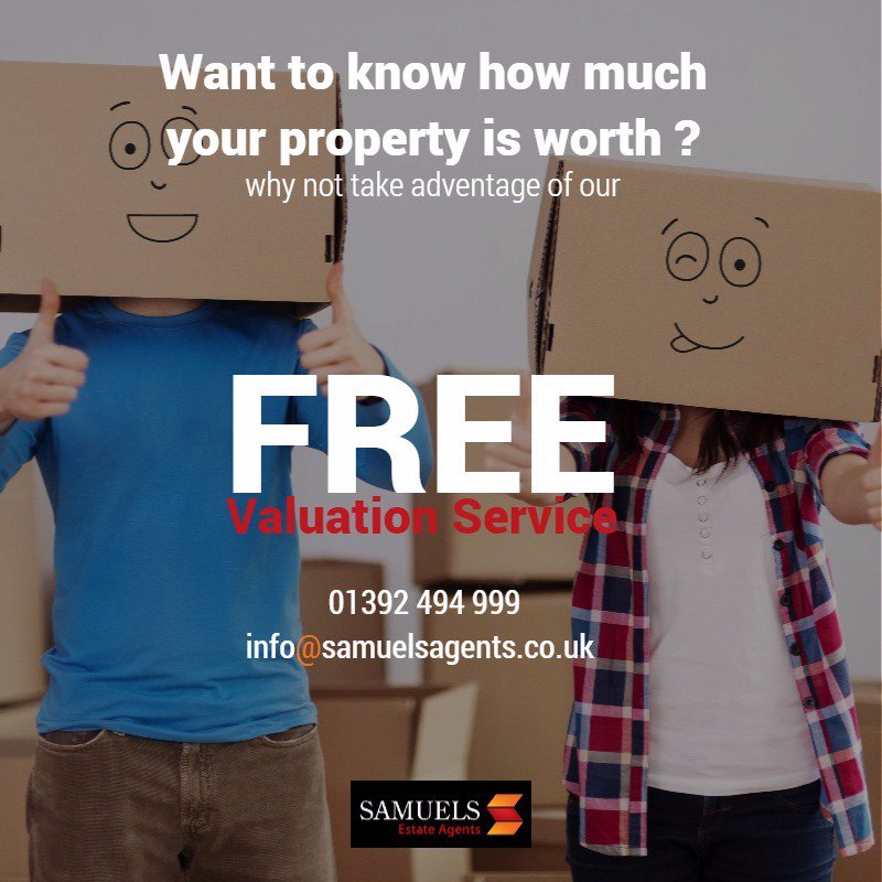 Why not make the most out of our FREE valuation service, ... call today on 01392 494 999