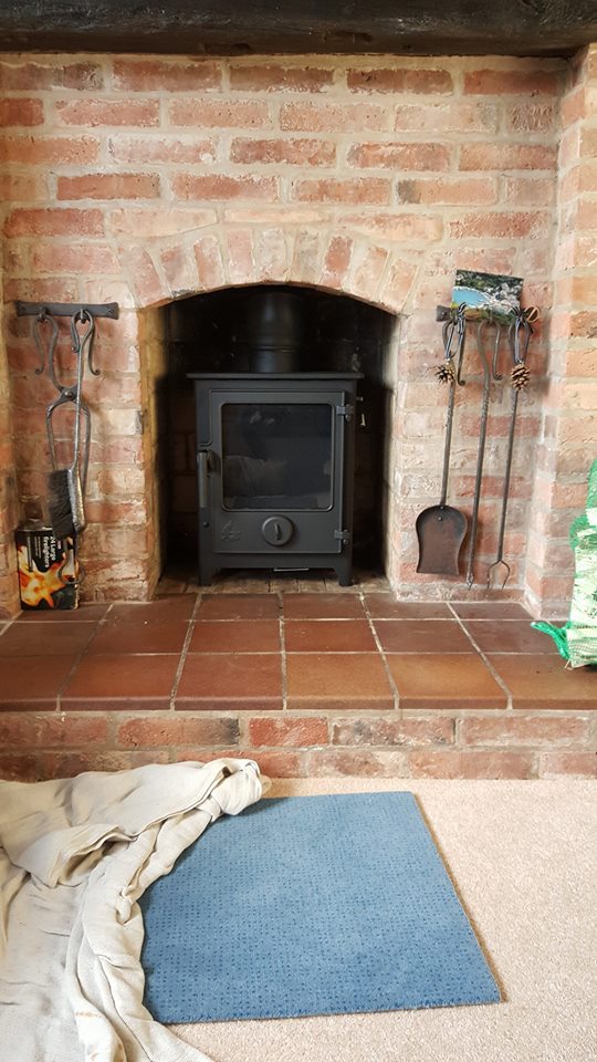 Yesterdays fit a lovely little <a href="/DeanForge/">Dean Forge</a> Dartmoor 5 5kw Woodburner.#amazing