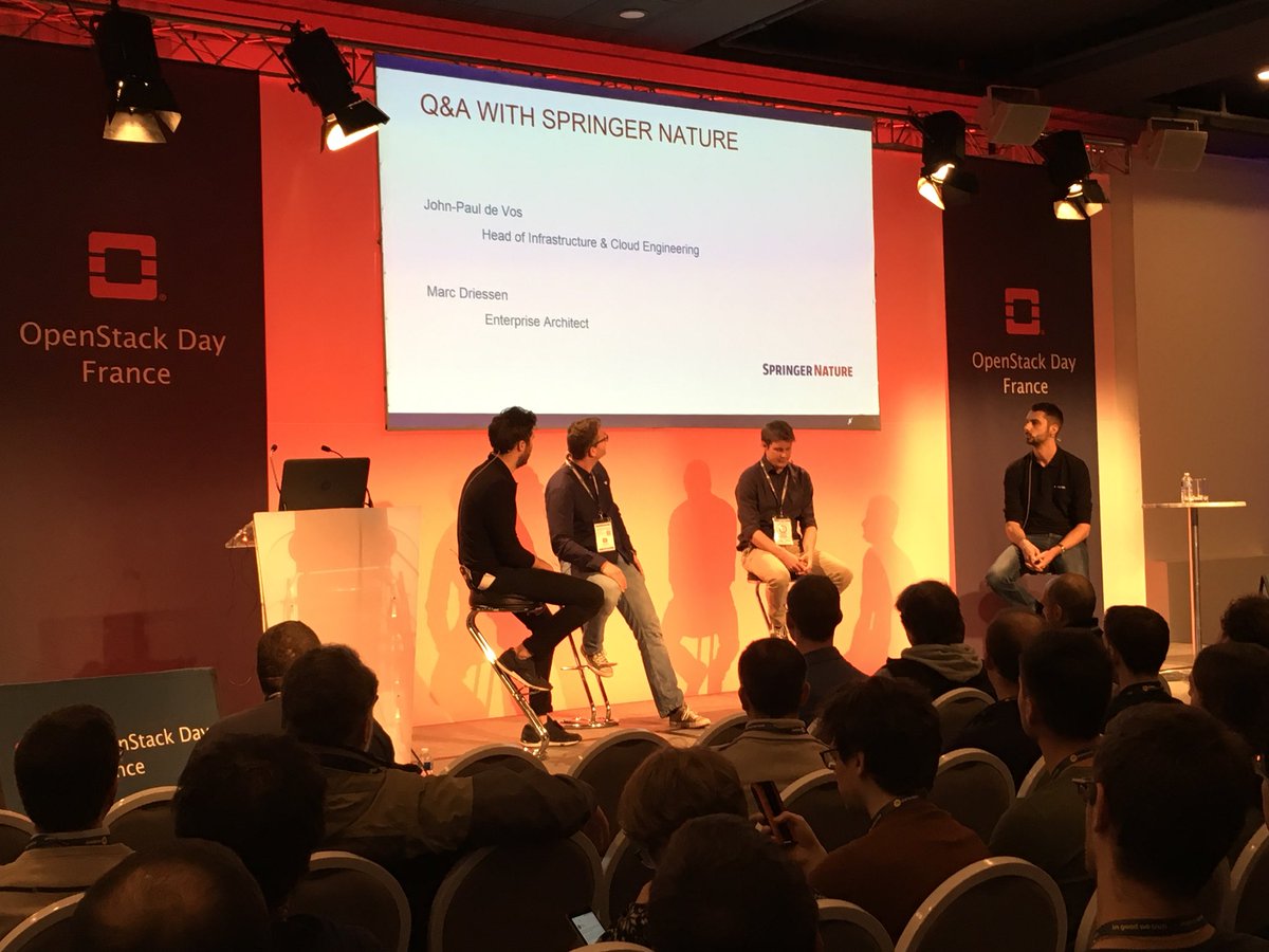 egallen's tweet photo. 4 opens @osones @Adri2000_OS #OpenStackDayFrance @SpringerNature https://t.co/kSPqaMq3YF