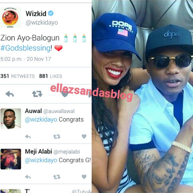 I_amgwin's tweet photo. Wizkid Welcomes Third Child From Third Babymama https://t.co/xzyn8G5uuG https://t.co/ugUQgD290e