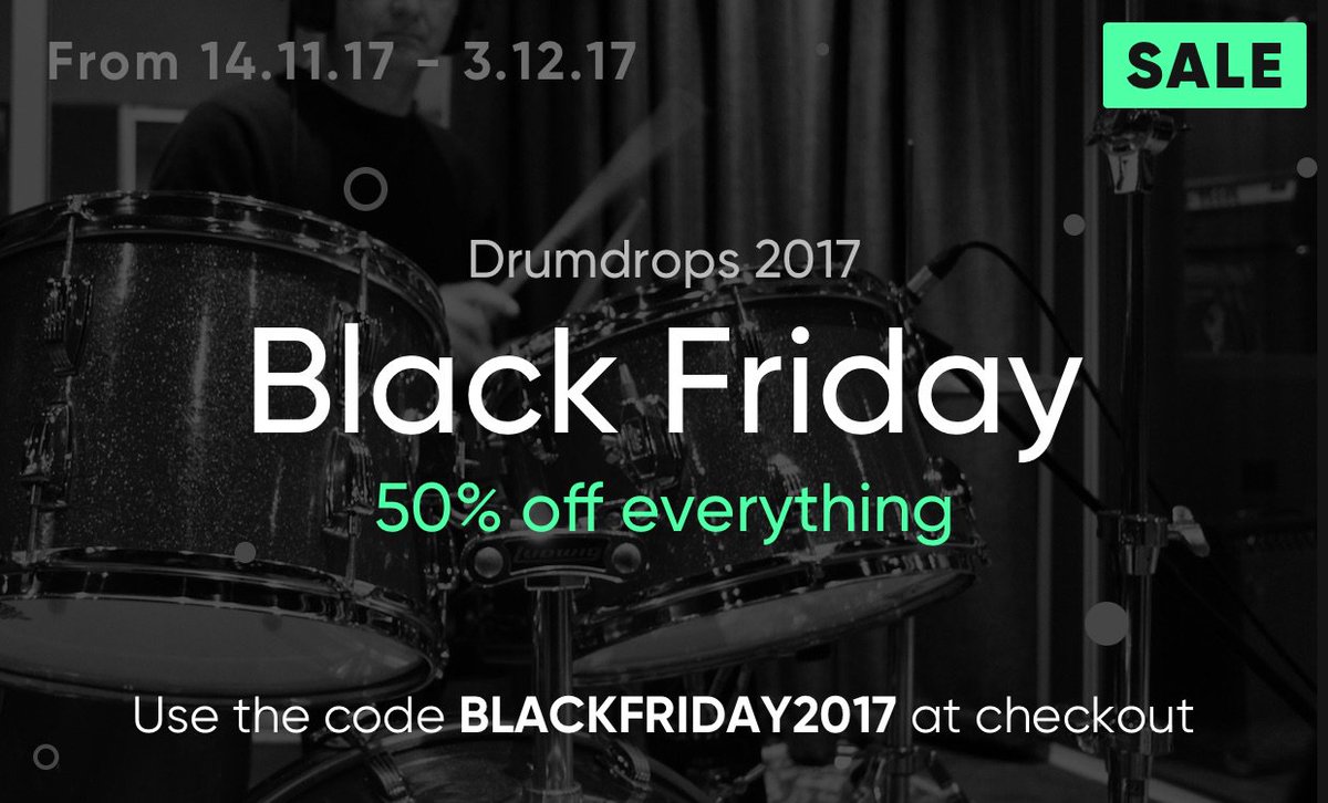 #BlackFriday #CyberMonday #drumdrops #drumsamples