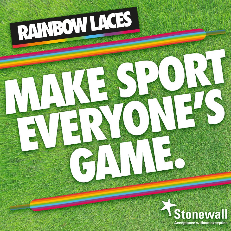@huddstownladies will be supporting the Stonewall Rainbow Laces Campaign this Sunday in their home game vs @DerbycountyLFC 2pm ko <a href="/StafflexArena/">The Stafflex Arena</a> HD8 0WA @FA_WPL #WeArePremier @OfficialHTSA @htafcslo
