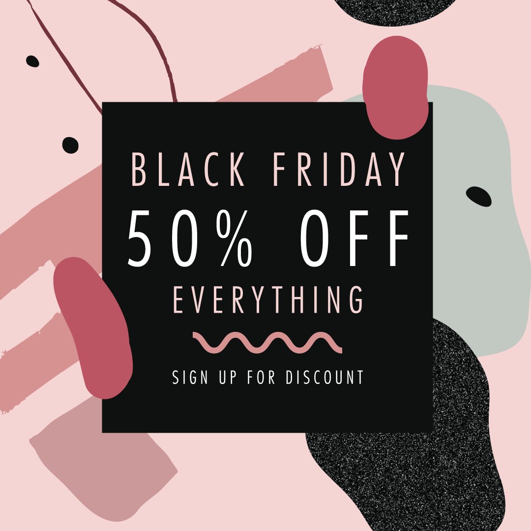 LolaMayOfficial's tweet photo. We've got 50% off on absolutely everything on our site this Friday for Black Friday. Sign up to our site to make sure you're in the loop for when the discount lands! Add to your bag and get ready now 🖤#blackfriday #blackfriday2017 #Manchester #Discount https://t.co/c8qMmWPgqz