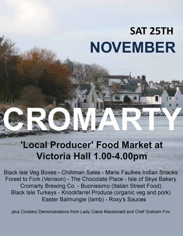 There's a lot of Christmas markets coming up but if you had to choose one... #ItsaCromartyChristmas this Saturday.