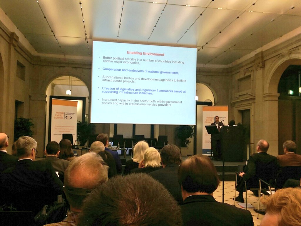 GiovanniGufo's tweet photo. "Precarious energy situation in #Africa right now, but great opportunities for upcoming decades. Big change is happening. #Africaisopen " @WECouncil vice-chair #ElhamIbrahim at @WEC_Deutschland #WorldEnergyDay2017 - #Energiewende #Energyforall https://t.co/fpfYXIhHdd