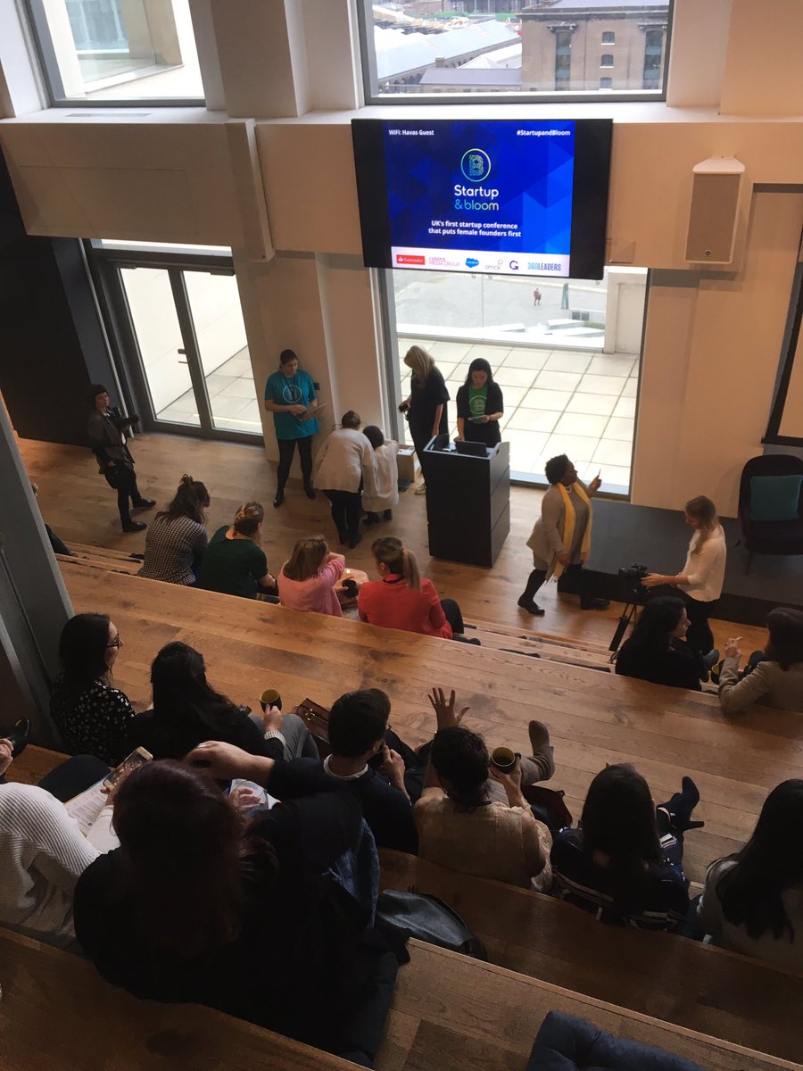 amalucky's tweet photo. #StartupandBloom about to kick off !!!! 🇬🇧 first conference that puts female founders first! ✊🏽 @HavasGroup @bloomingfoundrs @bloomslondon https://t.co/zz8zuTdAcy
