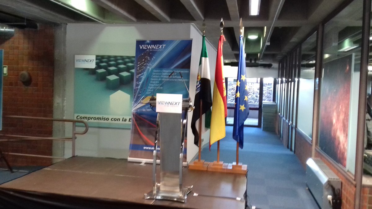 aqcanabal's tweet photo. Listos para inaugurar la ampliación del Centro de Innovación de @viewnext en Cáceres y presentar la renovación de la @CatedraViewNext de Seguridad del Software https://t.co/Aoyi6MYQ1h