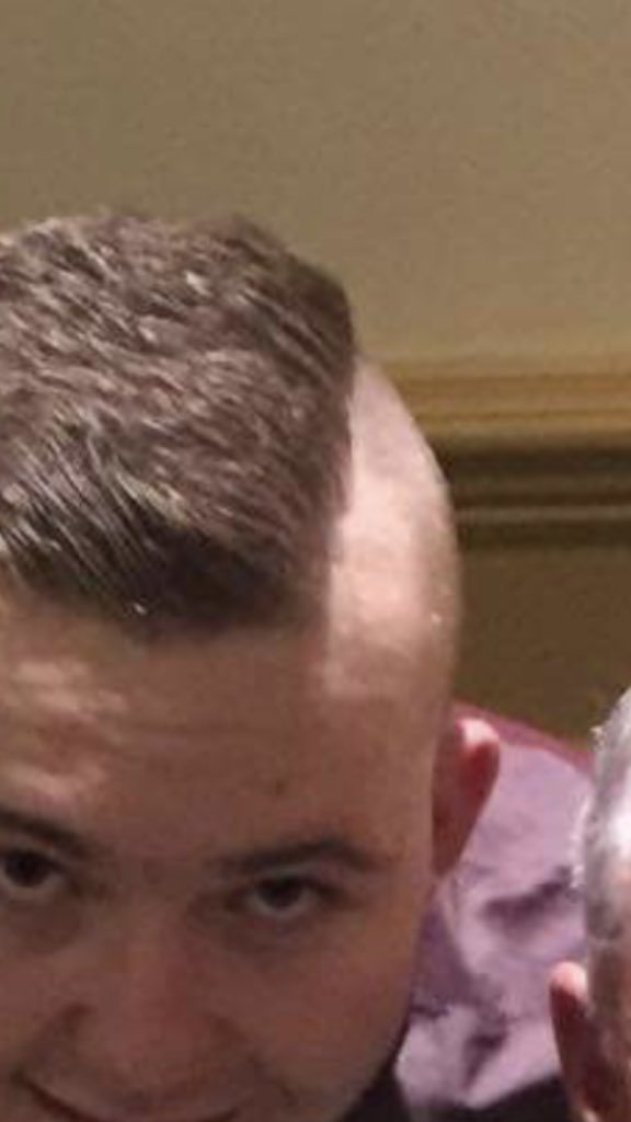 ThingsBleuSays's tweet photo. When you ask for 2 back and sides but the barbers from a scheme https://t.co/I6UjkLHI6I