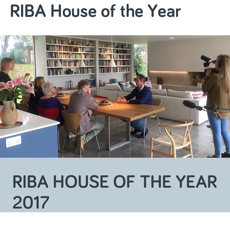 WhetstoneOak's tweet photo. Wishing my clients at ‘The Quest’ well tonight at 9pm in #RIBA #houseoftheyear Our table might make an appearance https://t.co/YZAP4TimbE