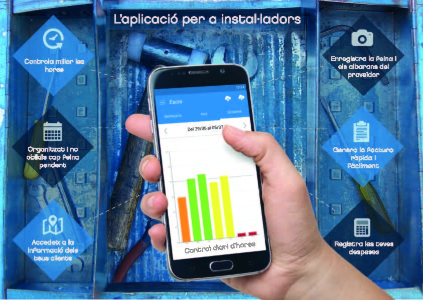 GIGFormacio's tweet photo. 22/11 jornada com funciona l'APP ESCIO, aplicació x instal·ladors, a càrrec empresa #ESCIO
Funcionament eina informàtica, molt útil x gestionar i organitzar feina diària. Control hores, despeses, generar albarans i factures #Girona
https://t.co/Nk6lErTHk2 https://t.co/qiWfJq02fd