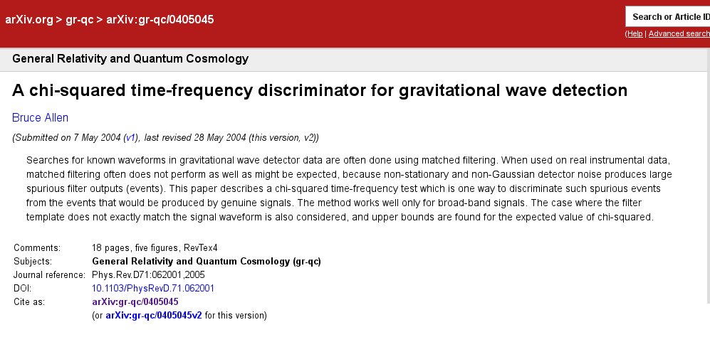cplberry's tweet photo. #ClassicPaper of the day: Allen's chi² test for #GravitationalWave detection as used by @LIGO & @ego_virgo https://t.co/9XAcxKqEEd https://t.co/xYSmoiYLVJ