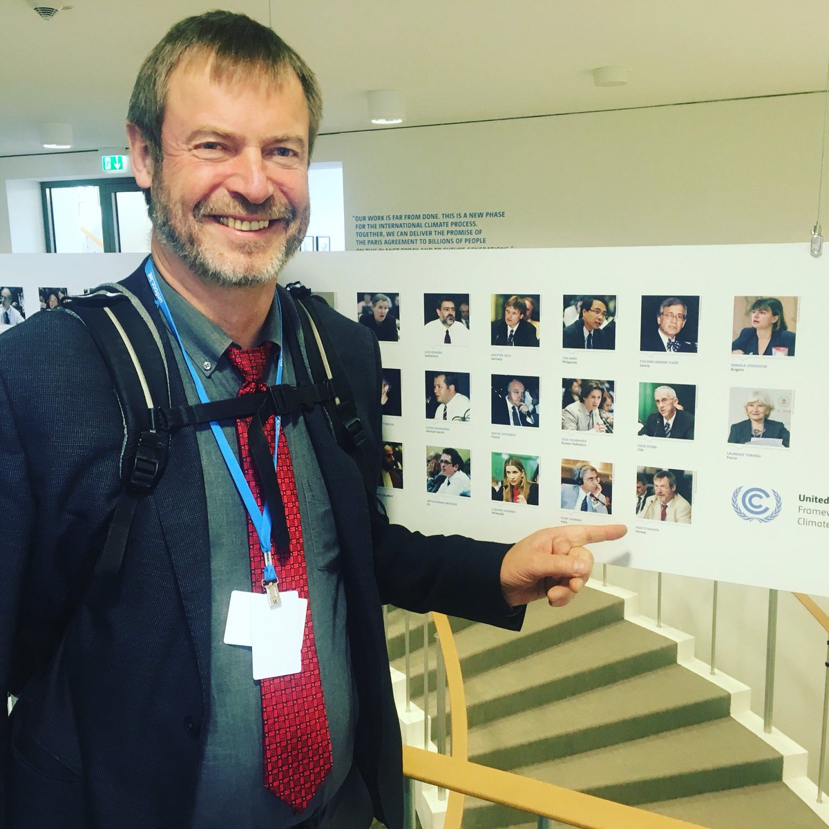 KinleyGallery's tweet photo. Award for most visits to #KinleyGallery during #COP23 goes to Peer Stiansen, NOAK https://t.co/gQJSMbhgPO  #ParisAgreement #UNFCCC #climate change #science #negotiations https://t.co/P74MzOSMVS
