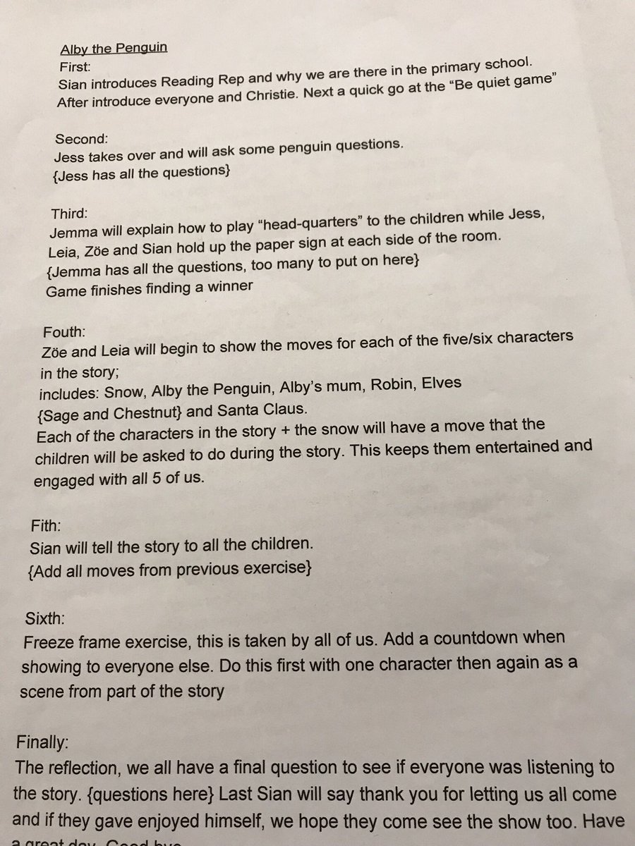 #Alby workshops being lead by our students at Primary Schools as part of <a href="/ReadingRep/">Reading Rep Theatre</a>’s work experience programme at <a href="/ReadingCollege/">Hella Mende👩🥖</a>
