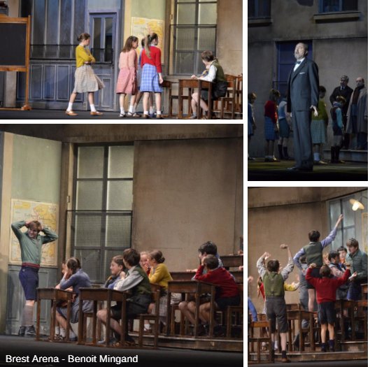 Les Choristes étaient à @BrestArena et au <a href="/ZenithNantes/">Zénith Nantes</a> le week-end dernier ! Retour en images sur le spectacle - ©Benoit Mingand 
Un directeur sévère, des enfants joueurs et des filles affirmées !