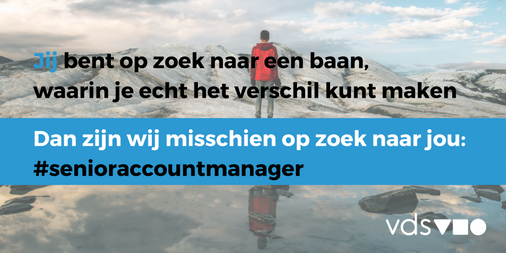 Ben jij die zelfstandige, inhoudelijke Senior Account Manager die wij zoeken? Ben jij écht geintereseerd in de mens en hoe je een verschil kunt maken voor de mens? Dan zijn wij wellicht op zoek naar jou. Lees vacature: goo.gl/tV8QcG #mishetniet #vacature #werkenbijvds