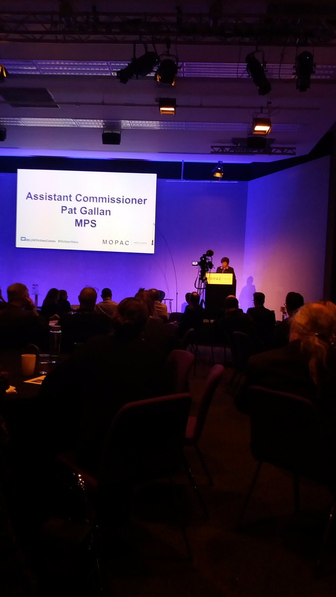 PoliceCME's tweet photo. Leadership and empathy; key note speaker A.C. Pat Gallan MPS #leadership #humanity #valuingvictims #policecoaching https://t.co/Wmsc5v3PBS
