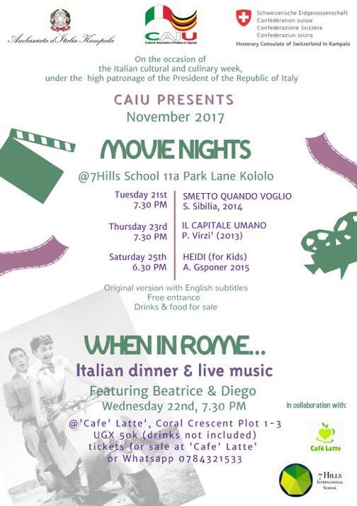 DFornara's tweet photo. The #ItalianCulturalCulinaryWeek goes on. Check the program of events organized with #CAIU: entrance to film screenings is free! #vivereALLitaliana https://t.co/GMtamUUvWd