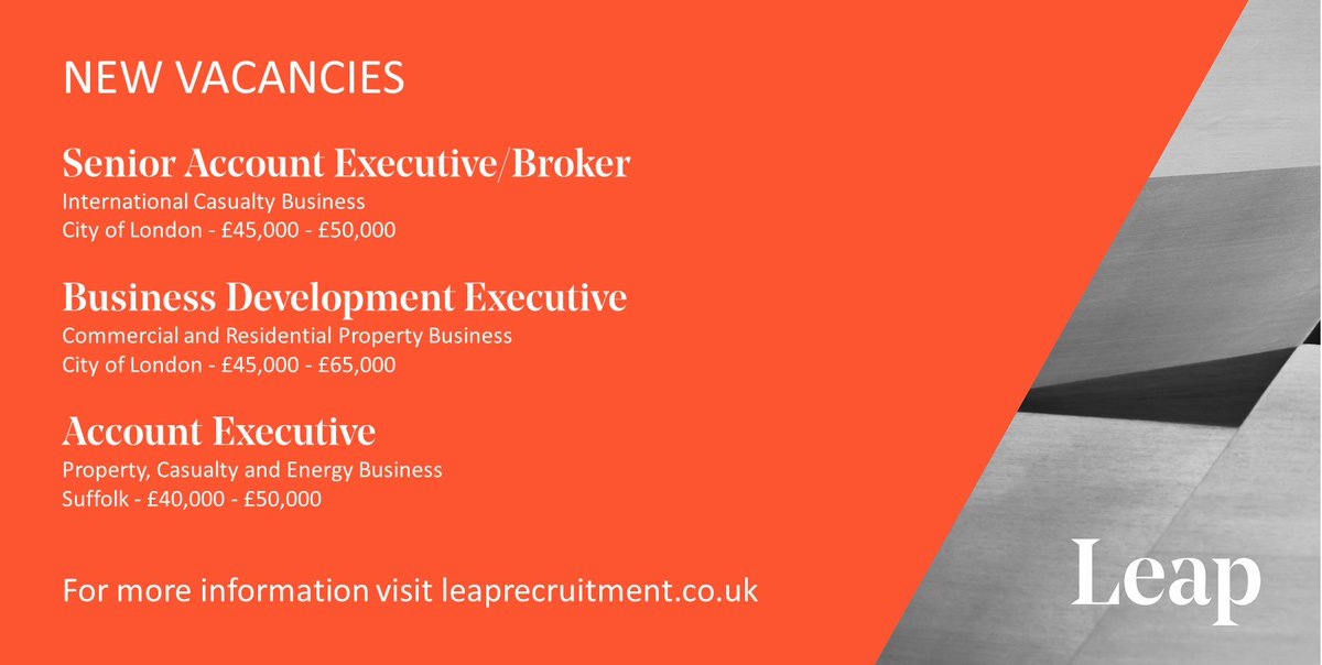 Leap Recruitment (@leaprec) on Twitter photo *HOT JOBS* - For more information please call 020 3795 2800 or email your CV to contact@leaprecruitment.co.uk *HOT JOBS* - For more information please call 020 3795 2800 or email your CV to contact@leaprecruitment.co.uk