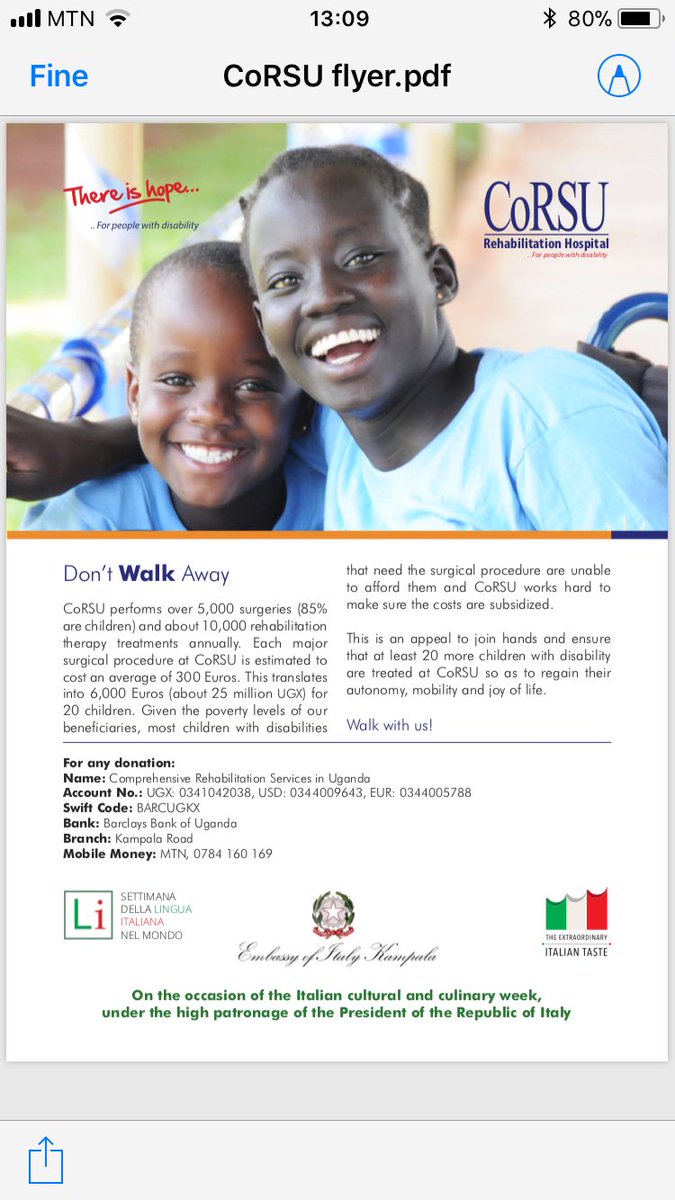 DFornara's tweet photo. The closing event of the #ItalianCulturalCulinaryWeek will be @SheratonKampala: gala dinner + screening of film #LaPrimaLuce (w participation of film director #VincenzoMarra). 10% of proceeds of the evening will go to @corsuhospital project in favor of children with disabilities https://t.co/cmvF0kslOU