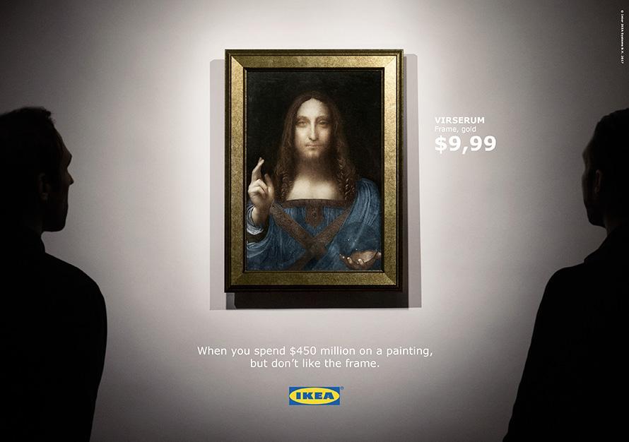 Adweek's tweet photo. Ikea had a fun response to the sale of the world’s most expensive painting: https://t.co/3scKGpoupN https://t.co/F84o7yrmPX