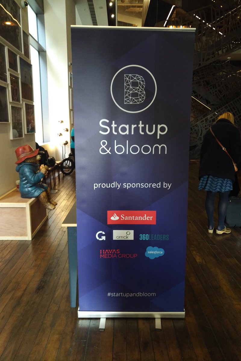 RealRasha's tweet photo. Very excited to be speaking today at #StartUpAndBloom @santanderuk @bloomingfoundrs https://t.co/Mt2QDOgPS0