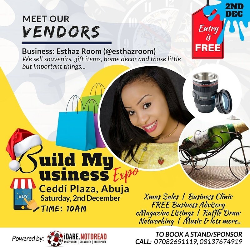 iDareNotDread's tweet photo. Meet our vendors!!! More incoming!!!  #bmbexpo #abuja https://t.co/aXaaUHxfD8
