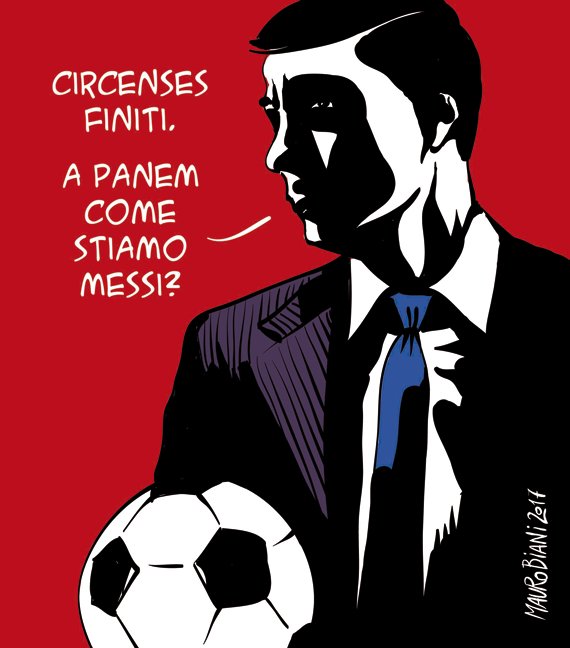 maurobiani's tweet photo. #Italia #calcio #taglioalto la vignetta ora in edicola con @espressonline https://t.co/HRlllzGqNV