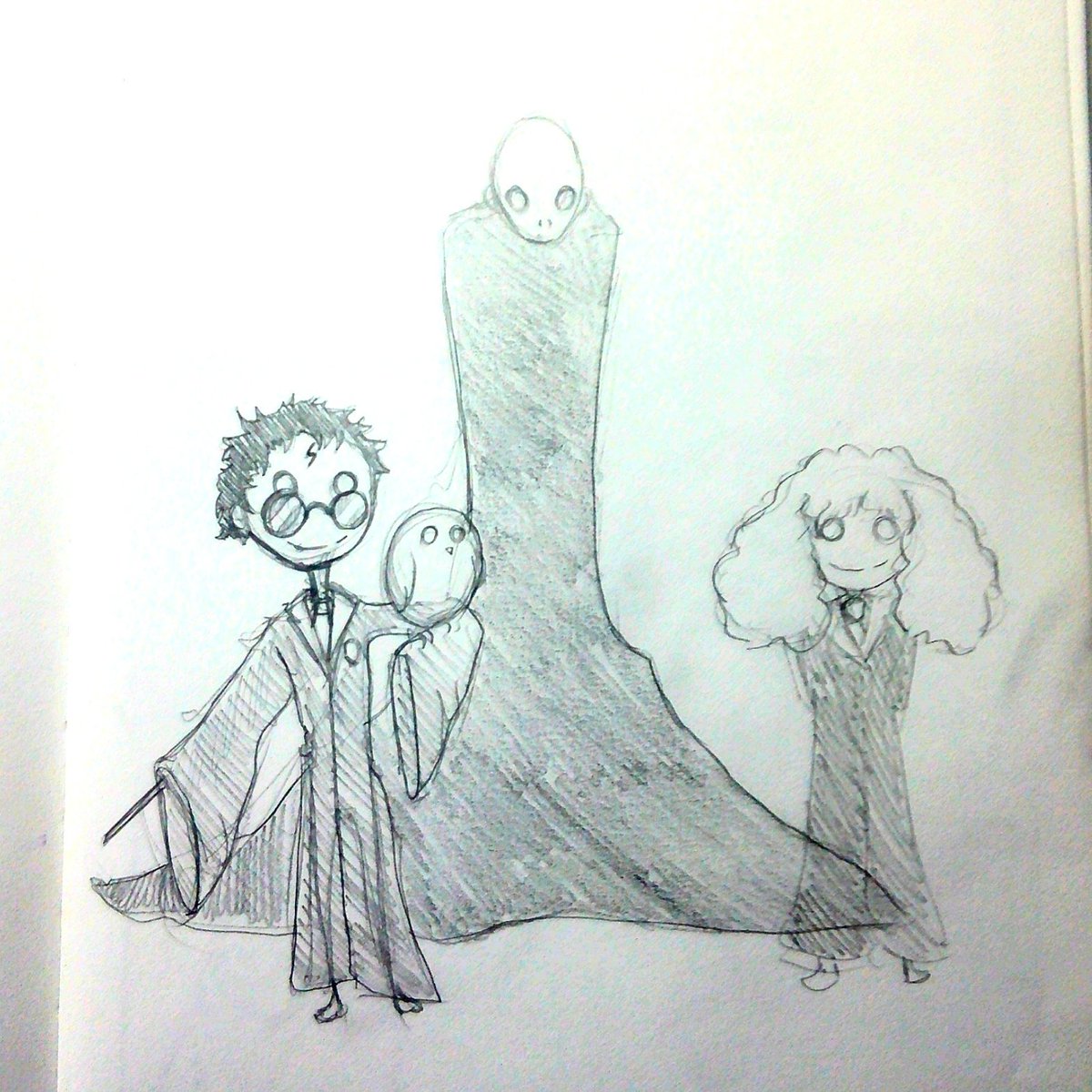 AlbertoS_Art's tweet photo. -Hey Hermione, I think someone is watching us
-You're imagining things, Harry
#harrypotter #hermionegranger #voldemort #enmawatson #danielradclife #jkrowling #pencil #sketch #sketchbook #dailysketch #instadraw #illustration #ilustracion https://t.co/qdj7sFuoe8