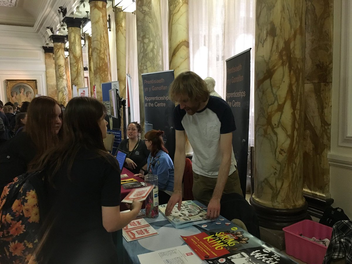 SwnFestival's tweet photo. Weโre at @CareersWales #cwcreative17 today meeting young people interested in working in the creative industries! https://t.co/oz6pPqyqeT