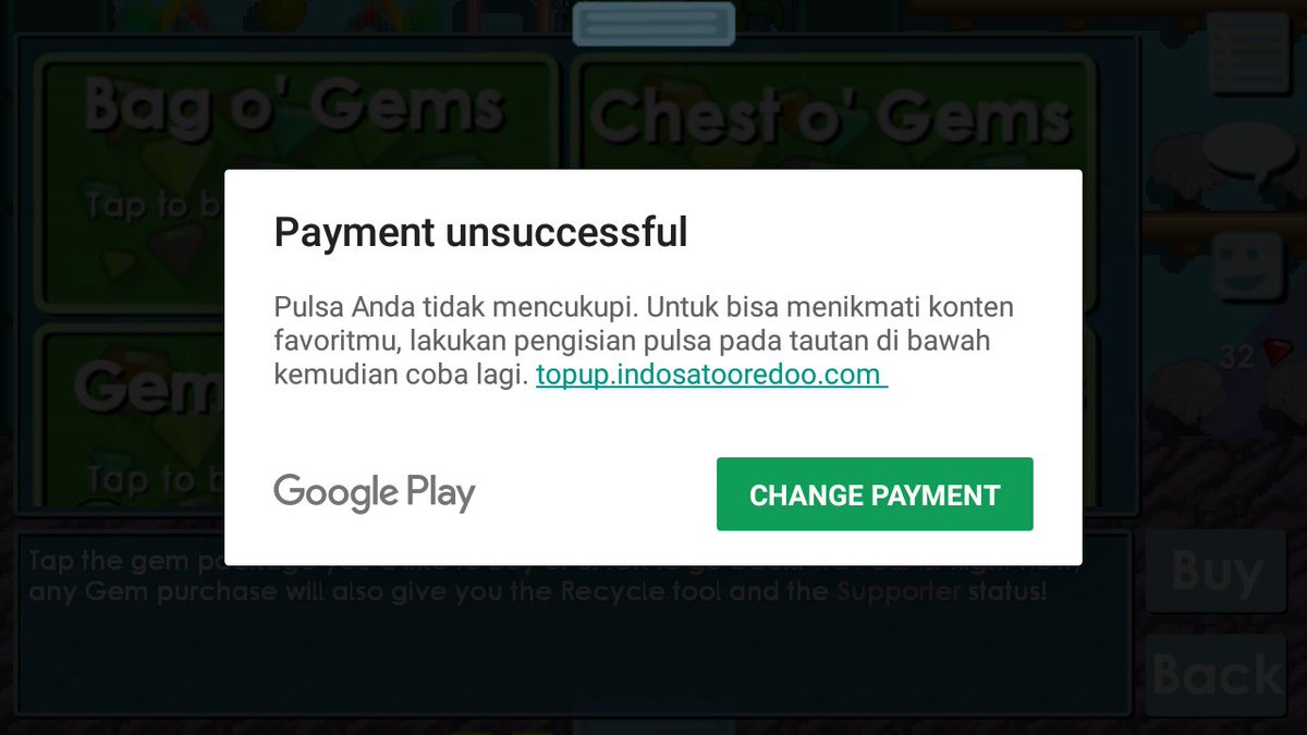 annshr's tweet photo. @IndosatCare min tiap mau topup via billing indosat kenapa munculnya gini terus ya? padahal pulsa masih banyak https://t.co/hFxljWZAAY