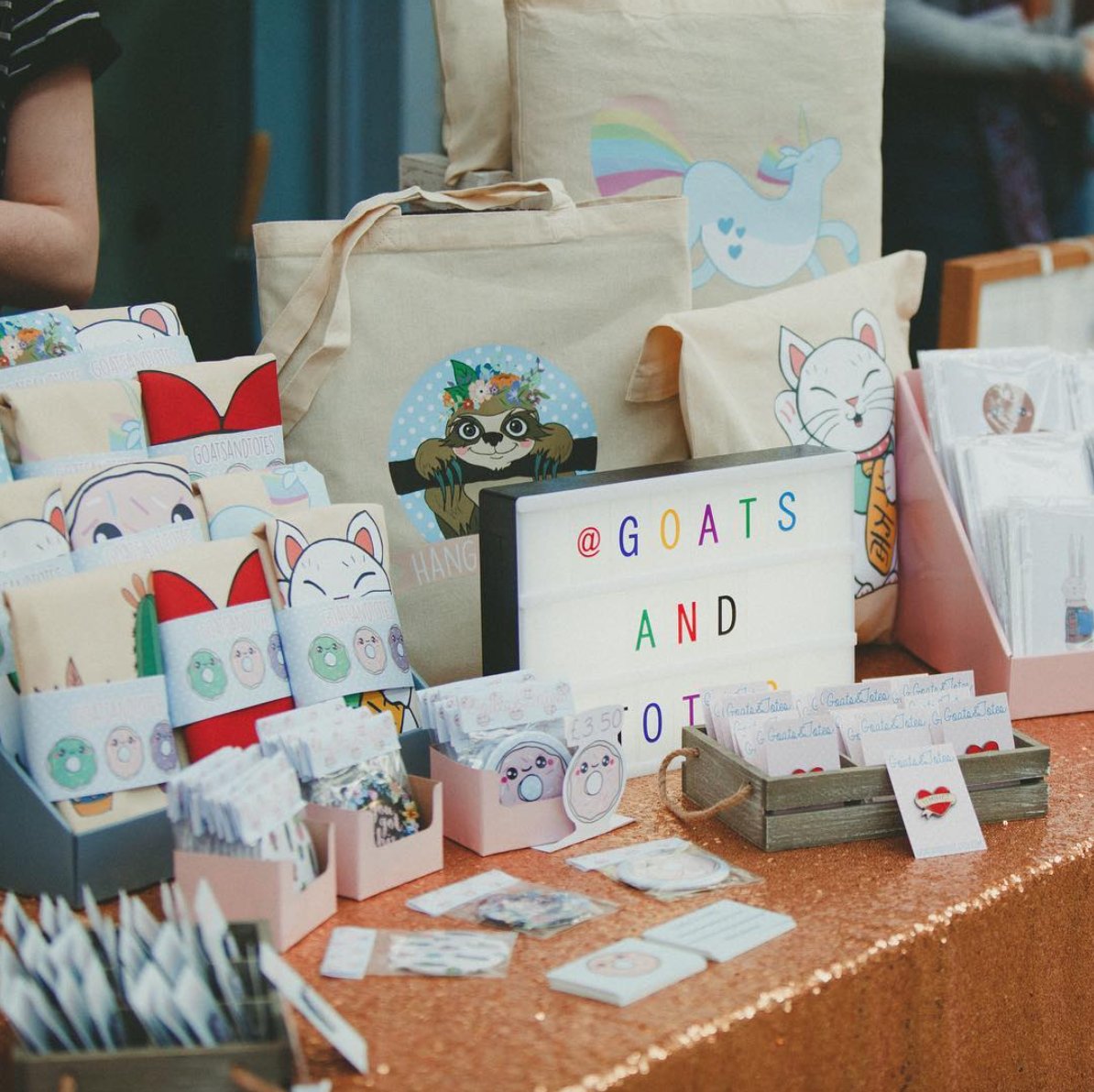 GlasgowEtsyTeam's tweet photo. Also with us on Sat Dec 2nd will be @McNeilRachel who runs Goats and Totes - home of pins, totes and accessories that showcase all things from LGBTQ+ awareness to motivational and cute illustrations.  https://t.co/ve9O4NWJ3w #EtsyMadeLocalUK #glasgowetsy https://t.co/8jERhfhLsB