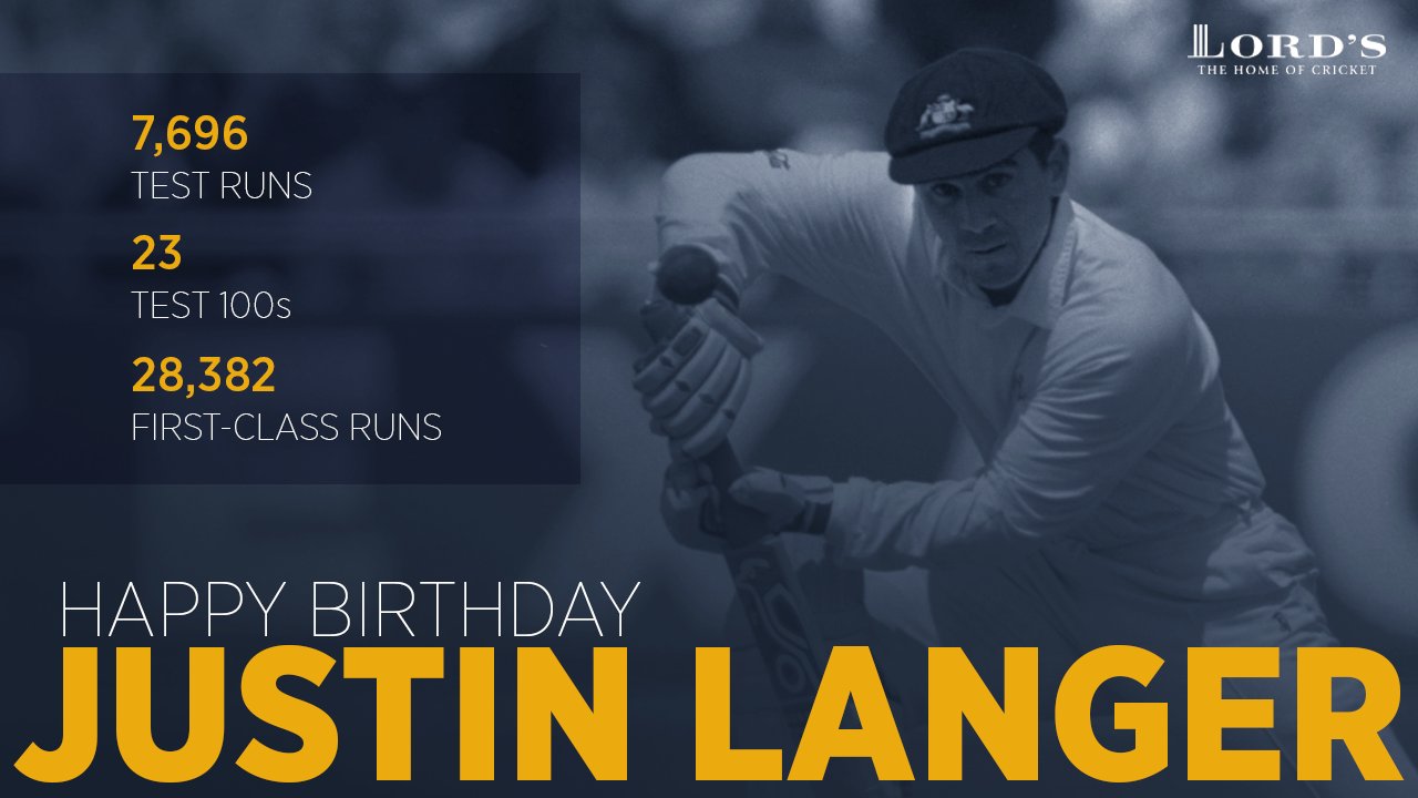  Happy Birthday to former batsman, Justin Langer! A fine opener, indeed! 