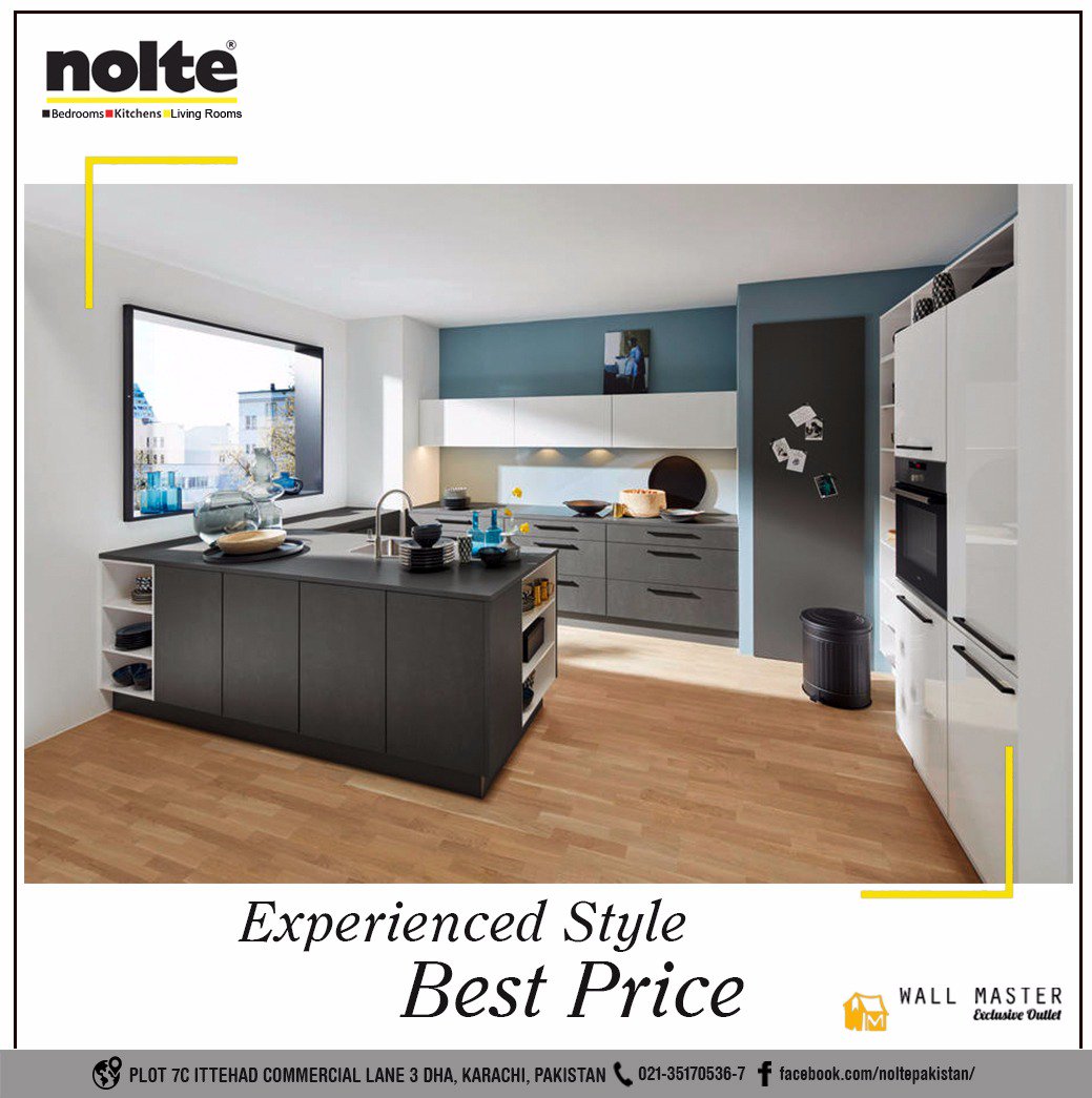 pakistannolte's tweet photo. Long-term of quality furniture on reasonable budget. Best bargain you can get.
#NoltePakistan #Bedroom #Kitchen #Furniture #GermanMade #TheBest #TopQuality #Nolte #WallMaster https://t.co/wDMHRGJlDB