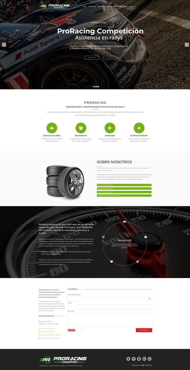 orbialia's tweet photo. Nos apetece seguir enseñando el resultado de nuestro trabajo... En este caso va de motor, ¿Qué os parece la nueva web de ProRacing Competición?. Viva el deporte cántabro!!!

https://t.co/LLkZ8qDaqZ https://t.co/fjJIkTnFvp