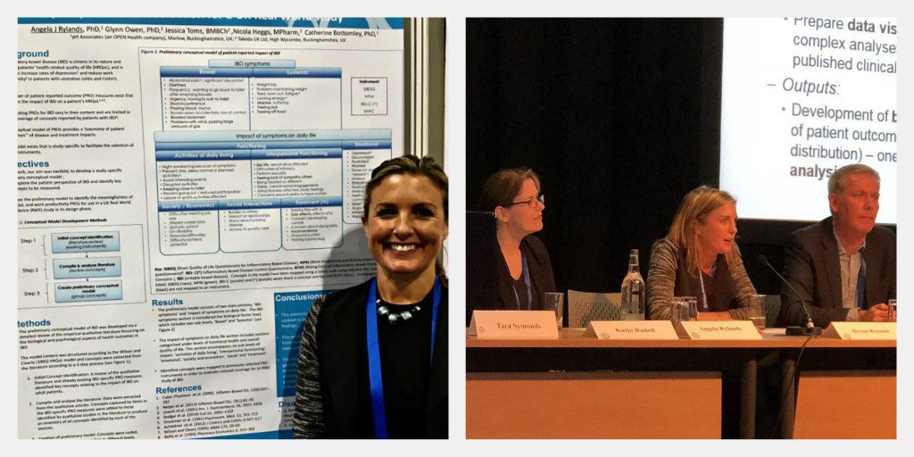 OPENHealth's tweet photo. .@ajrylands, Patient-Centred Outcomes Consultant at @pHAssociates1 discusses the impact their posters had at @ISPORorg, as well as the PCO team's experience co-chairing an open meeting for a brand new ISPOR special interest group for PRO https://t.co/7jIxAxZFlm https://t.co/HEAEGRmcrG