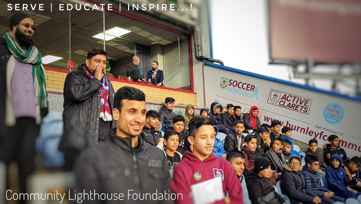 Charity_CLF's tweet photo. #Cheering the #Clarets @burnleyofficial

Youngsters &amp; volunteers from our Friday night kicks programme with @burnleyfc_com enjoying the #action

#Communitylighthousefoundation
#Serve #Educate #Inspire...! https://t.co/2528GBF8Oo