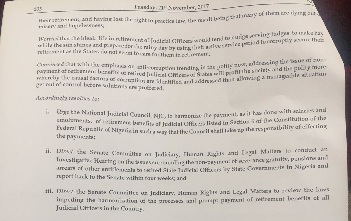 Welcome to a new Legislative Day in the Senate. Senate President Bukola Saraki took the official Prayer, led the Chambers into today’s proceedings.