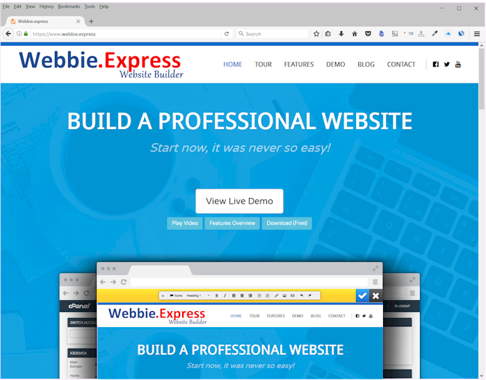 WebbieExpress's tweet photo. Are you looking for a true bootstrap based website builder? Now no technical expertise required to make a great website. Check out at https://t.co/C8CfXttIGX #WebbieExpress #websitebuilder #bootstrap #responsivedesign #website https://t.co/CLpQlOTa8F