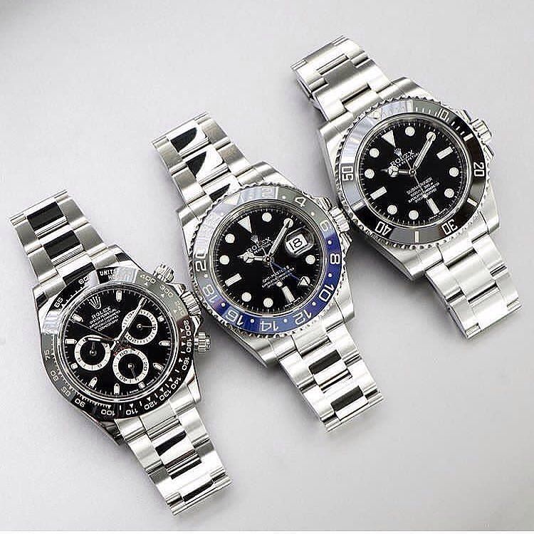 thewatchlounge's tweet photo. Time for some #workday distraction - which one would you pick and why? Daytona, GMT Master II or Submariner?
#submariner #rolexwatch #gmt #daytona #gmtmasterii #gmtmaster #wristshot #watch #watches #watchesofinstagram #watchporn #watchoftheday #watchadd… https://t.co/OlvjPohGWV https://t.co/uNuDIghOAU