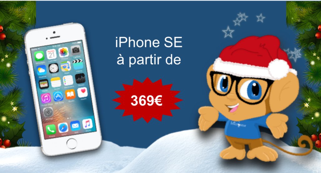 MICROSTOR's tweet photo. 🎄 Les fêtes de fin d'année arrivent à grands pas ! Découvrez nos prix #promo sur l' #iPhone SE 🎄> https://t.co/lcrLawfPKX ... #Noël https://t.co/b8VN6t3SBb