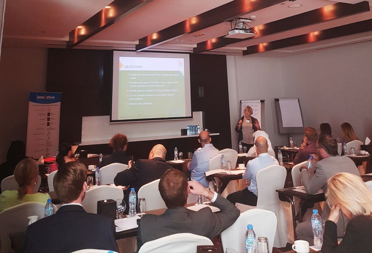 Talogy_MEA's tweet photo. Thank you to everyone who attended Dr Jean Kummerow's MBTI Forum this morning! Slides and handouts will be sent later today to all those who RSVP-ed. #MBTI #StepII #Facets #MBTIForum2017 #Personality #PersonalityType #Dubai #Myers-Briggs #InTheGrip #MBTICommunity #MBTIMiddleEast https://t.co/Gx1A8gkLRz