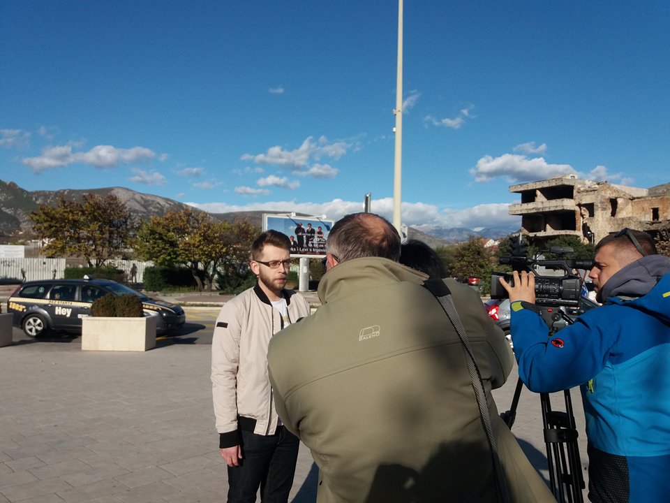BihYata's tweet photo. President of #YATABIH mrs Mirza Balalić speaks for the media, about #NATO integrations of Bosnia and Herzegovina. He said that we have to work for peace, multiethnic stability and that we need to work on our security. https://t.co/QOcrkiCK7e