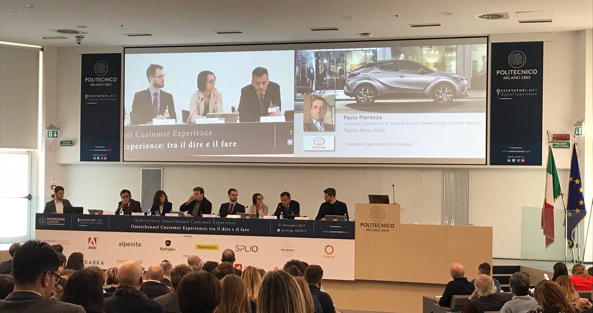 Osserv_Digital's tweet photo. #PaoloPierezza @toyota_italia ca. 3 anni fa, sulla scia della crisi del mercato e della percezione del top management del cambiamento, inizia trasformazione. Primo tema: recuperare informazioni e condividerle #OCX17 https://t.co/XmgSQnyw2d