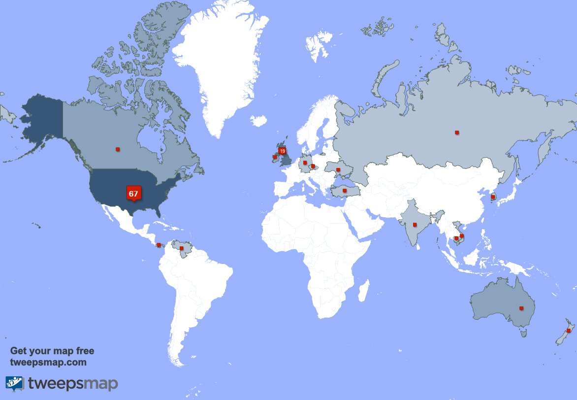 wintermadison77's tweet photo. My followers live in USA (63%), UK.(17%)... Get your map: https://t.co/NK5q0FserJ https://t.co/weIm8FVwZb