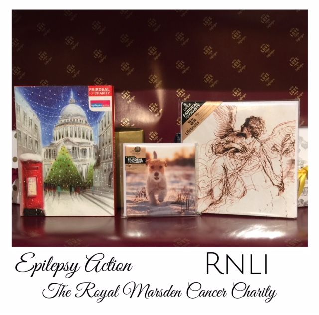Elfridges's tweet photo. Here are our final Charity Christmas cards @Selfridges supporting @epilepsyaction , @royalmarsden and @RNLI. Just 33 days until Christmas https://t.co/1D6YlPWTc9