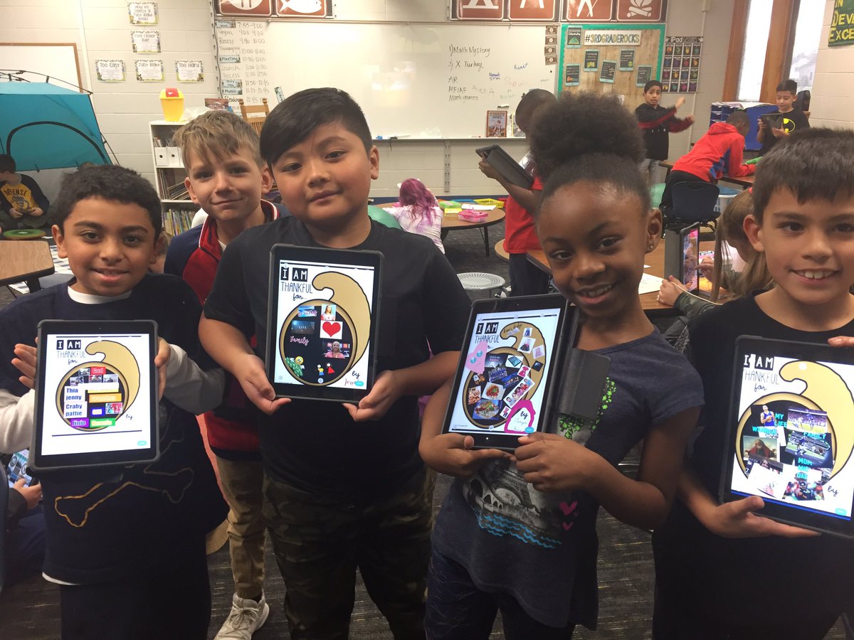 MrsGeffert's tweet photo. What are you thankful for? @Erintegration thank you for the fun activity! #highland4tomorrow https://t.co/4I05dELZOm
