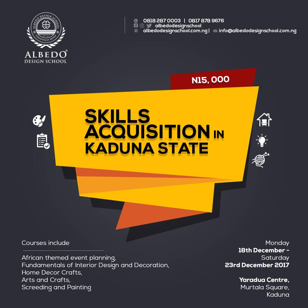 albedodesignsch's tweet photo. Let's move our country forward one skill at a time #skill #learning #kaduna #Albedo #Design #school https://t.co/WaHhsnQG24