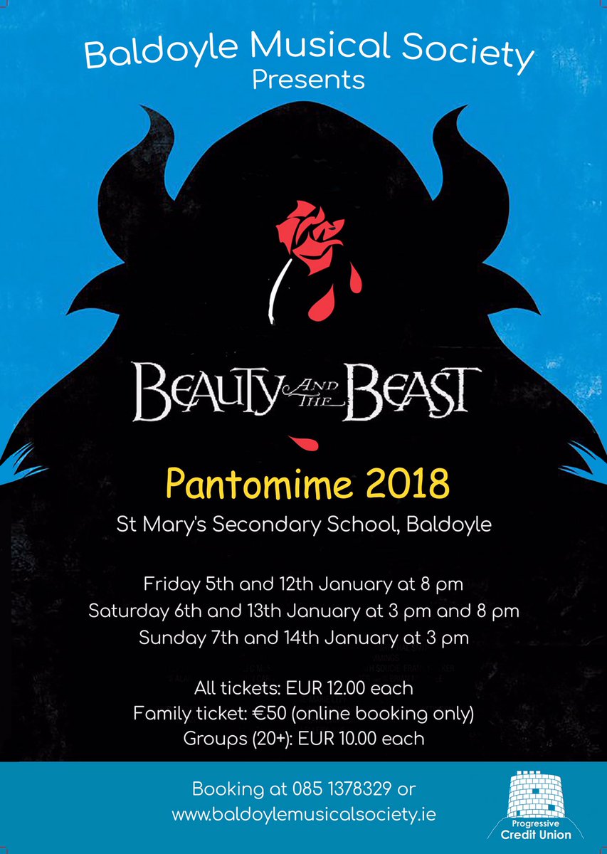 At long last BMS is delighted to announce our booking line is officially open for this year's Pantomime! Get booking early to avoid disappointment! 
baldoylemusicalsociety.ie/product/ticket…
