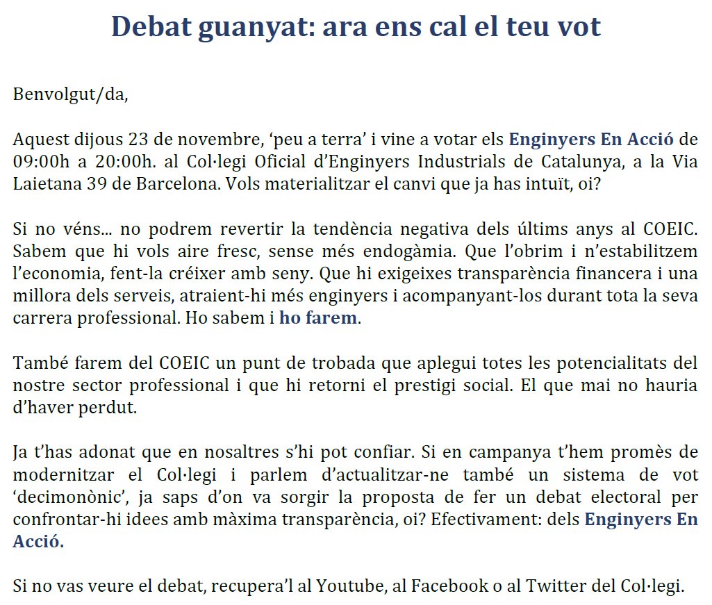 CanosJosep's tweet photo. Reviu el debat #eleccions2017eic i coneix l'equip d'Enginyers En Acció https://t.co/7YzAWyqY8a, el programa https://t.co/giO6W9Br0Y, l'estabilitat econòmica https://t.co/TK8bf6qWyI, la governança https://t.co/id2gO9rDTC i la proposta als enginyers joves https://t.co/CIfirFotQ8 https://t.co/VZVPLnSdsc